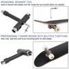Inbusschlüssel Schwarz T-Griff Schraubenschlüssel Skateboard Longboard Board Rollschuh Werkzeug Professionelles Skateboard Montage Einstellwerkzeug Set