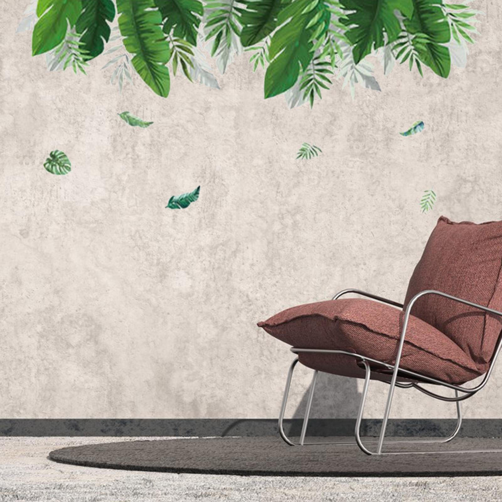 

Декоративные зеленые листья растений Наклейка на стену для кухни и гостиной Style A