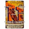 Mfoever Tin Motorcycle Metal Sign Vintage Plaque Poster Tin Sign Wall Decor For Bar Pub Club Retro TT Racing Poster Gift