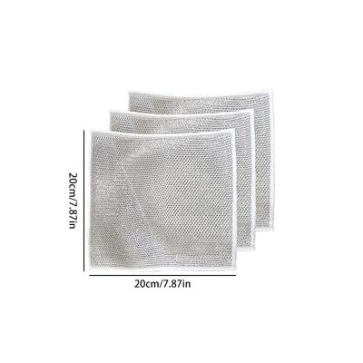 Single Multipurpose Wire Dishwashing Rags for Wet and Dry Wire Dishwashing Rag Effortlessly Removes Stubborn Stains from Dishes