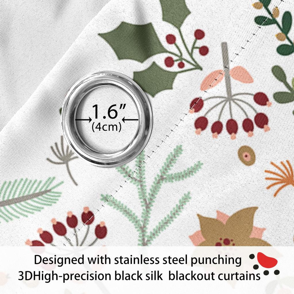 Specialdesignade Nötknäckare Digitaltryck Mörkläggningsgardiner - Tjock Polyester med Värmeisolering & Solskydd