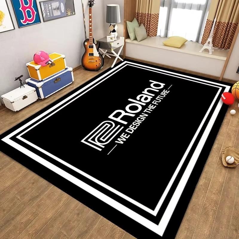 Elektronische Trommelmatte Kinderteppich Wohnzimmer Couchtischmatte Schlafzimmerteppich Regal Trommeltür Matte Haus Rutschfeste Matte