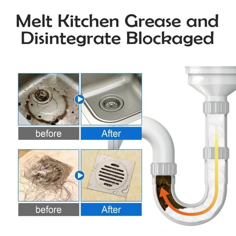 Strong Pipe Dredge Agent Biological Enzyme Dredging Agent Kitchen Sink Sewer Toilet Cleaning Blockage Dredge Waste Clean