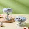1 Pcs New Mini Manual Garlic Grinder Household Garlic Puree Grinder Meat Grinder Multifu Complementary Food Processor Blender