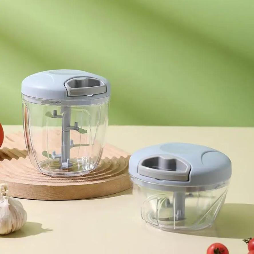 1 Pcs New Mini Manual Garlic Grinder Household Garlic Puree Grinder Meat Grinder Multifu Complementary Food Processor Blender
