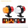 Heavy Duty Truck LED Side Marker Light Double Sided Amber Red Waterproof Lamp for Trailer RV Caravan Road Safety