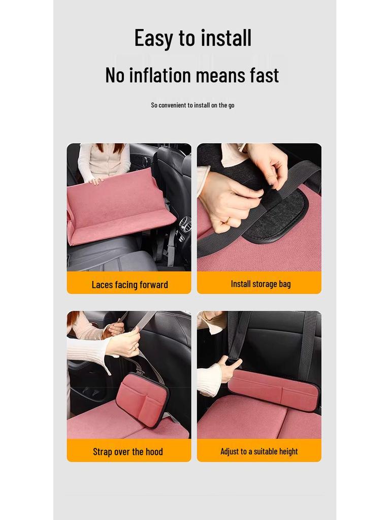 Faltbares SUV-Rücksitz-Reisebett - Tragbare Schlafmatte Matratze