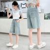 Kids Girls Denim Shorts Children Girls Jeans Summer Junior Baby Girls Shorts Elastic Waist Young Teen Girls Shorts