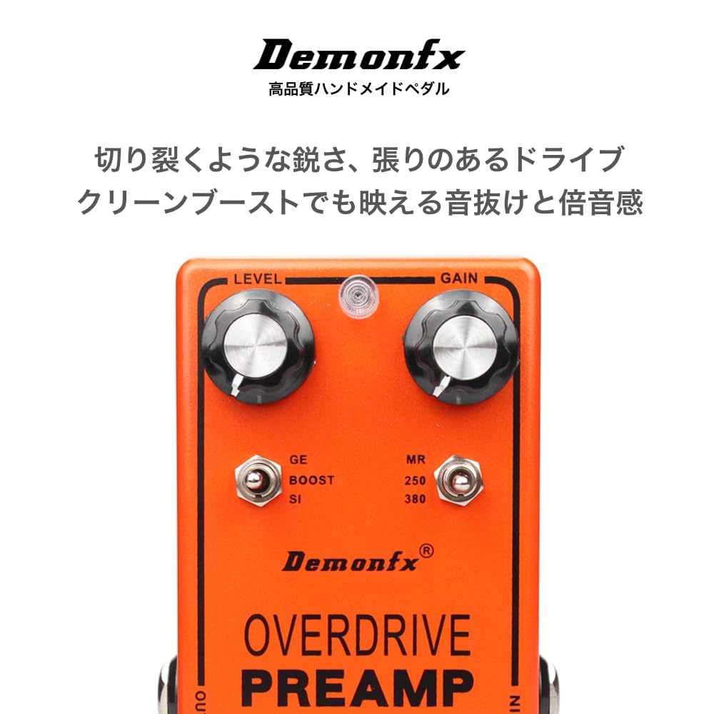 Demonfx YJM308 OVER DRIVE PREAMP CLEAN BOOSTER Overdrive Preamp Clean Booster Guitar Effector /