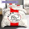 AFC Ajax Poster (2) Bedding Quilt Set Quilt Cover Pillowcase Home Decoration Birthday Gift (1 * Duvet Cover + 2 * Pillowcase, Without Core)