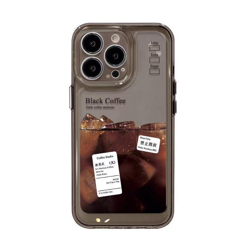 Ice Americano Coffee Trendy Soft Phone Case Compatible With Various Apple Iphone Models