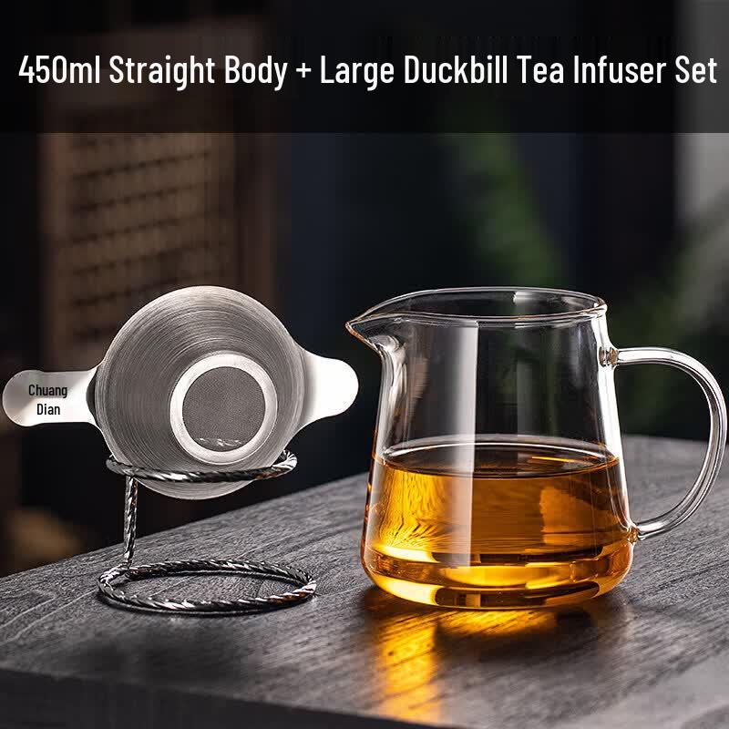 Heat-Resistant Borosilicate Glass Gongdao Cup with Filter