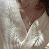 S925 Sterling Silver Pearl Pea Necklace - Korean INS Style, Fashionable & Simple Clavicle Chain