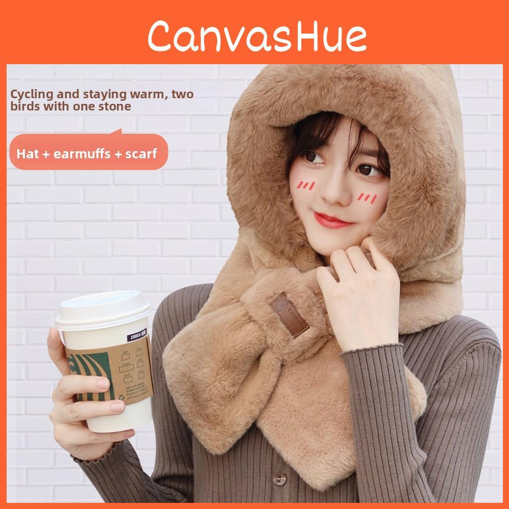 Fleece Hat And Scarf Combo For Women Windproof And Insulated Winter Wear