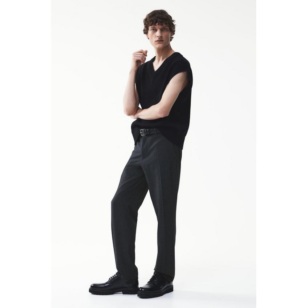 H M Regular Fit Suit Pants Black