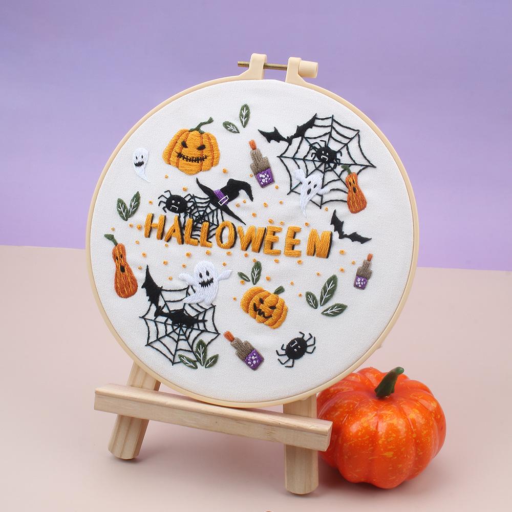 New Product Happy Halloween Embroidery Embroidery Handmade Embroidery Diy Material Package