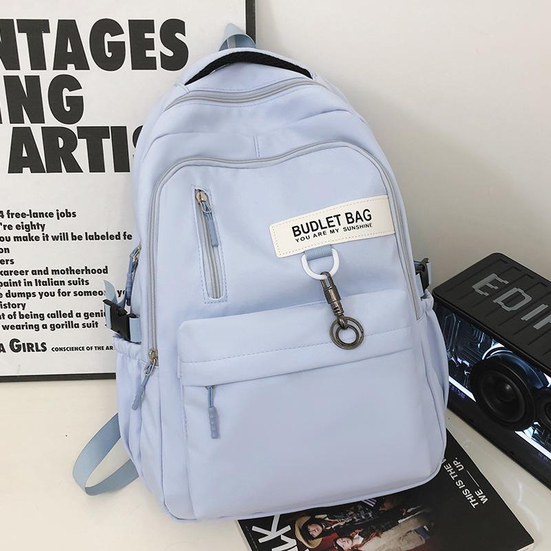 Schoolbags Elementary School Students Female College Students High School Students Junior High School Students Burgundy Backpack