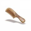 Carved Paulownia Wood Comb with Floral Design for Hair Care and Styling