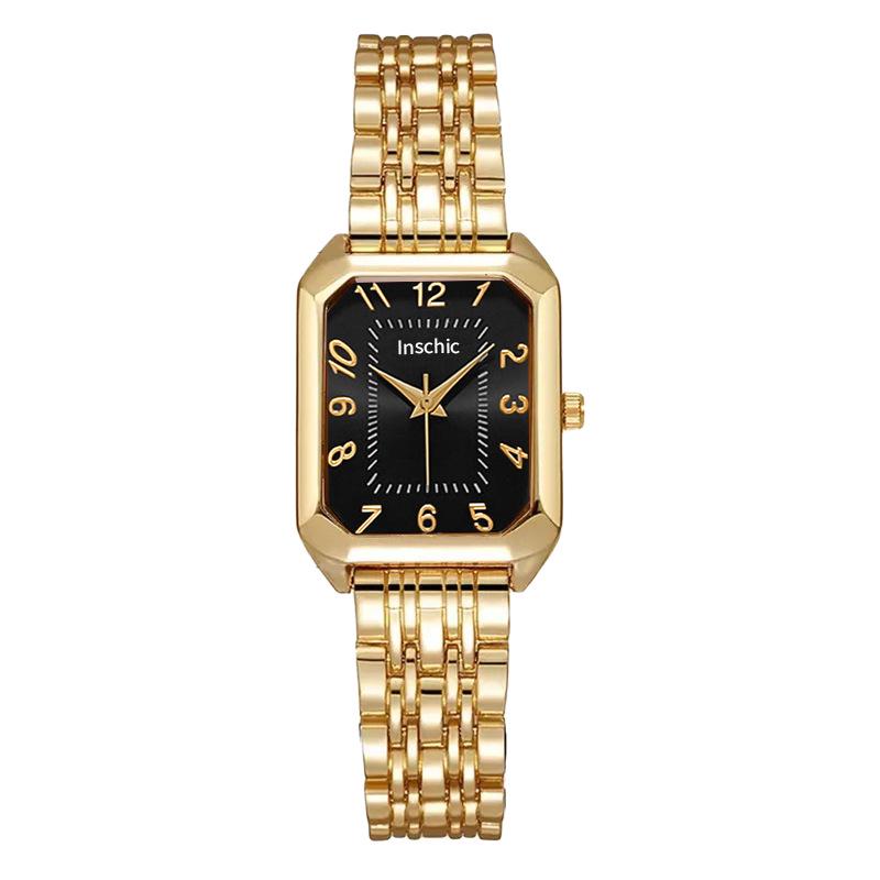 Women's Stylish Stainless Steel Square Bracelet Watch - Light Luxury