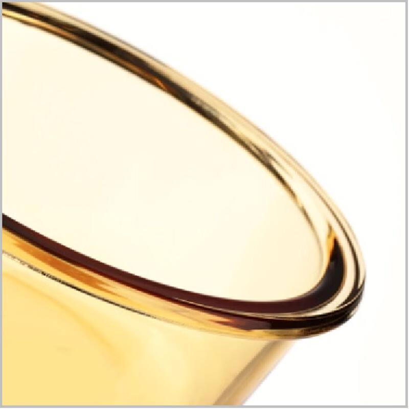 Lock&Lock Amber Round Glass Food Container