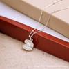 Womens Shell Pearl Necklace Luxury Minimalist Collarbone Chain Fashion Jewelry