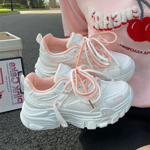 Dad Shoes Female Ins Versatile Internet Celebrity Platform Spring and Summer 2025 Students New Sports Breathable White Shoes