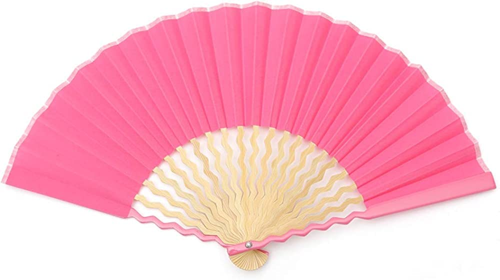 

Shouroku GIZAGIZA Folding Fan Boxed Day Present Gift Pop Color Summer Folding Fan for Women [Nishikawa Shoten] (Pink) Mother s рожевий