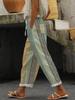 2025 Amazon's New Temperament Commuter 3D Digital Printing, Cotton and Linen Simple Crimped Casual Pants Can Be Printed