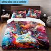 Guitar Notes Harmony 3pcs Bedding,Including 1pc Duvet Cover And 2pcs Pillowcases Perfect for Christmas,Ideal for Bedroom, Dormitory