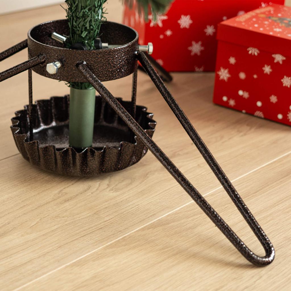 KADAX Christmas Tree Stand, Metal, Copper, 58cm