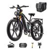 BURCHDA Bicicletă electrică RX80 3000W Vârf Motor Dublu 48V 30Ah Baterie 26" Roți Grase Off-Road E-Bike pentru Bărbați 80 km/h
