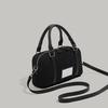 Korean INS Niche Bowling Boston Bag for Women 2024 New High-End Handbag Shoulder Crossbody Small Bag