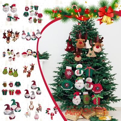 Doll Pendant Tree Decoration Pendant Set Cute Doll Cloth Art Small Charm Pendant Gift Ornament Set Party Supplies