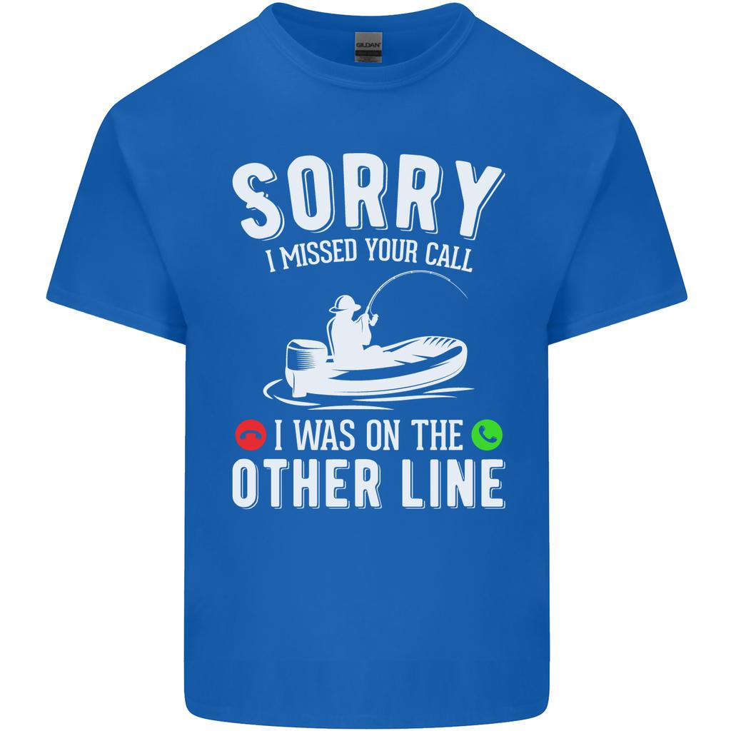 Funny Fishing FisherUnisex On the Other Line Unisexs Light Cotton TShirt