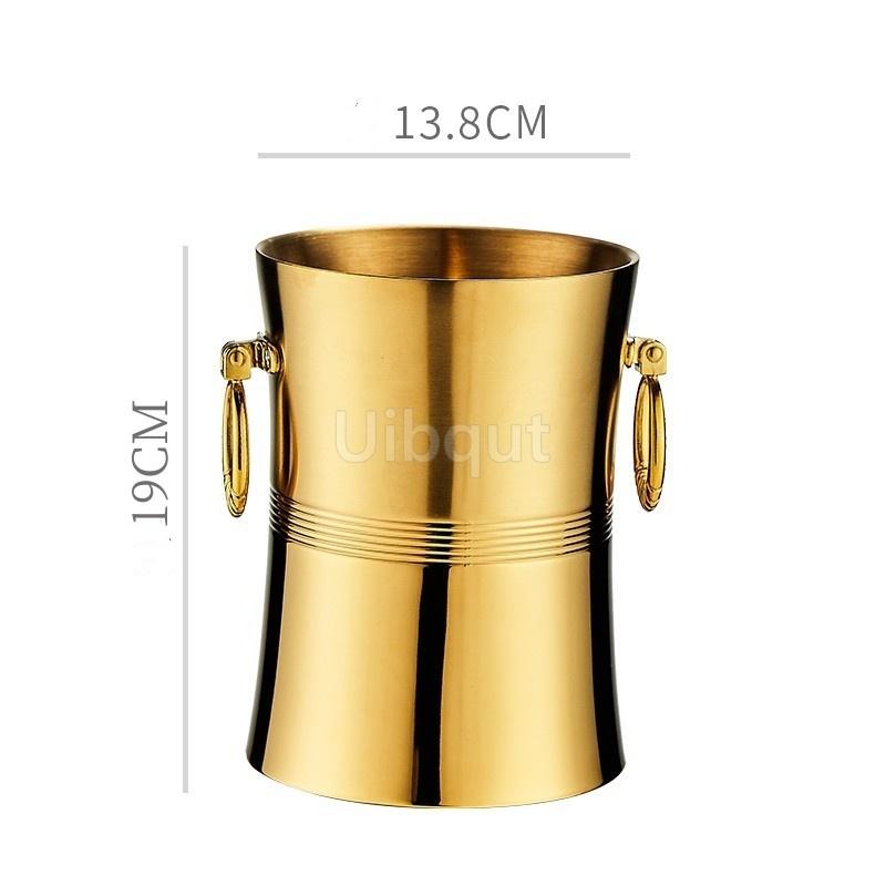 Commercial bar KTV dedicated ice bucket Creative Beer and Red Wine Champagne Bucket Stainless steel ice bucket beer cooler