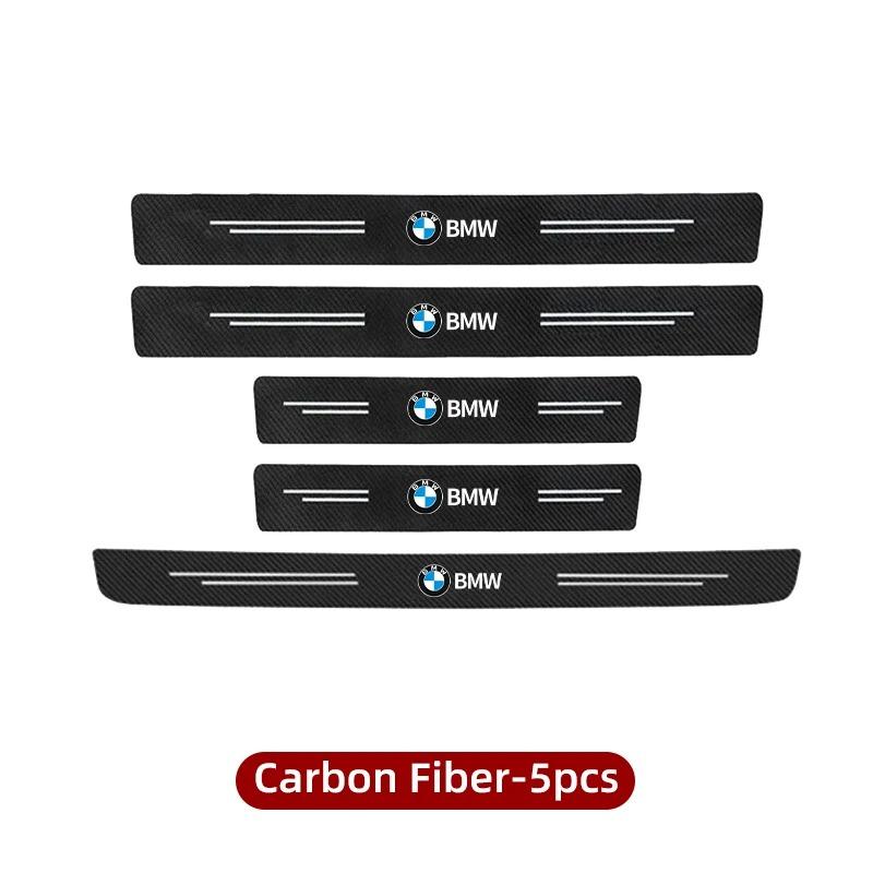 Carbon Fiber Car Door Sill Protector Stickers For BMW M E46 E90 E60 F30 E39 F10 F20 E87 E36 F20 F30 1 2 3 5 7 Series X1 X3 X5 X7