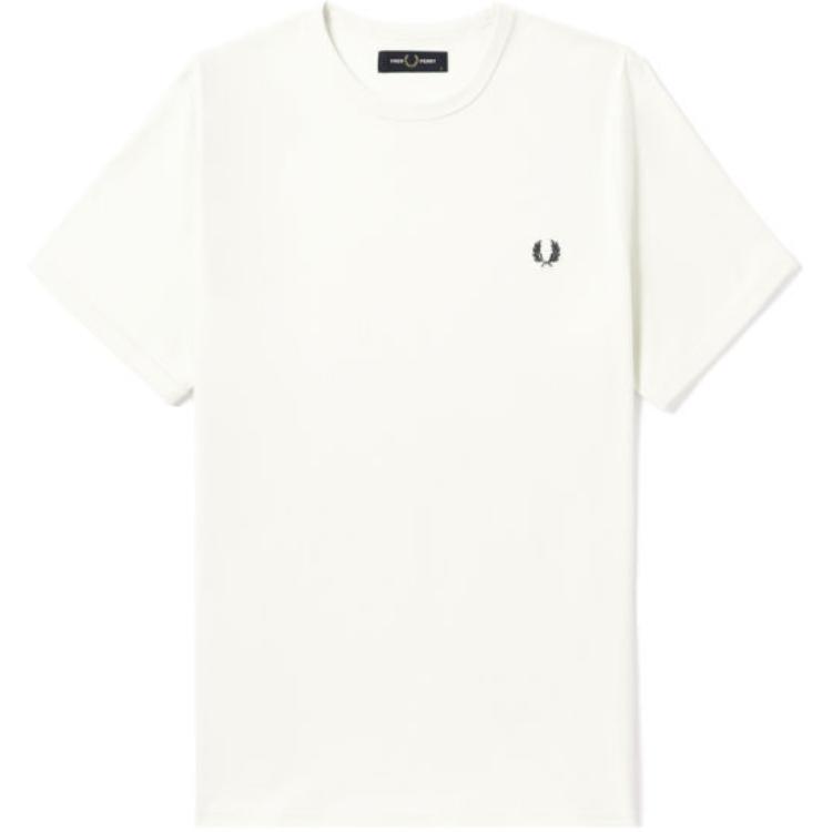 Fred Perry SS24 T Shirt Men's White M3519-IVX