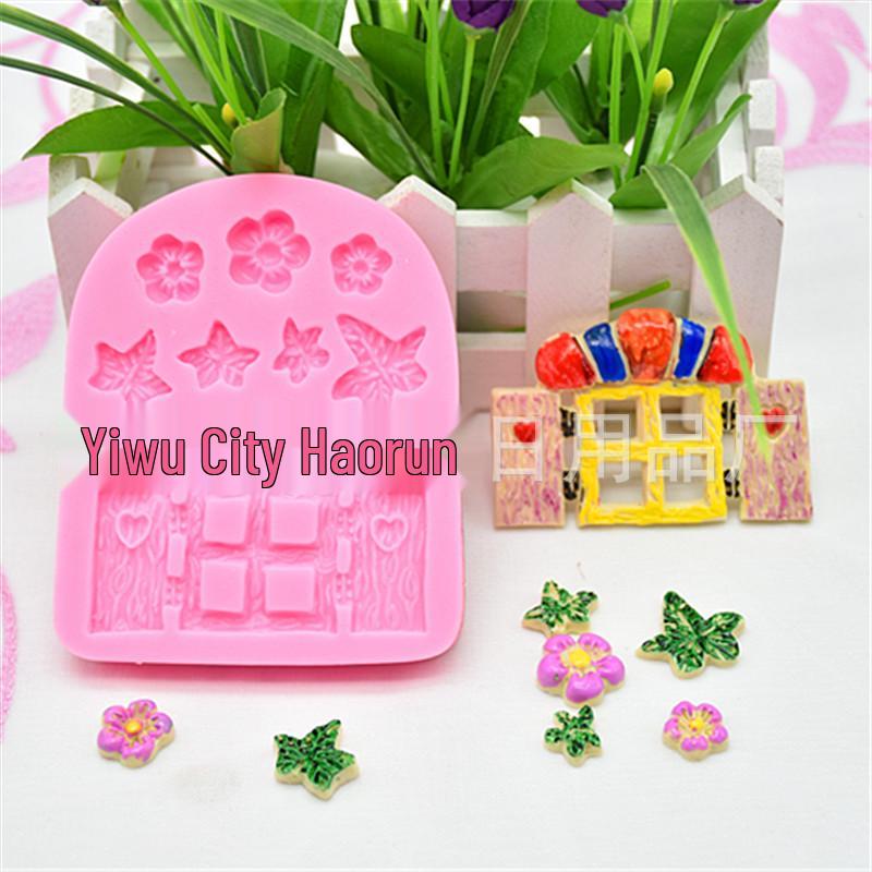 Mushroom House Fairy Tale Silicone Mold for Log Cabin Cakes and Chocolates