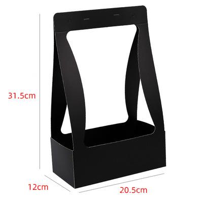 New Folding Flower Box Water Proof Portable Flower Basket Bouquet Handle Carton Creative Bouquet Wedding Party Gift Wrapping Box