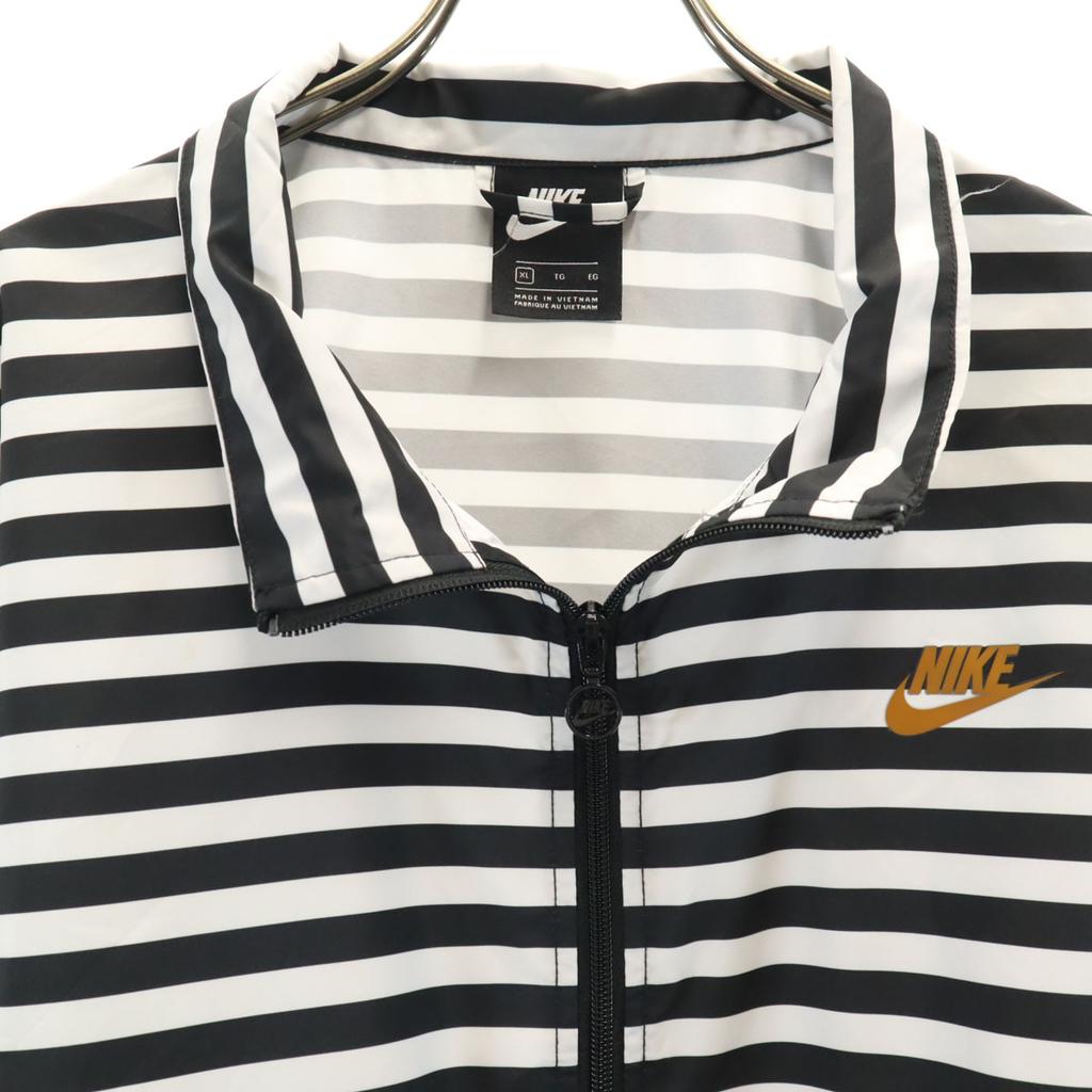 NIKE Border Pattern Zip jacket XL Black series Women Used
