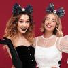 Teen Girl Photography Headbands Spooky Bowknot Shape Hairband Adult Headpiece Carnivals Party Role Play Costume Tool