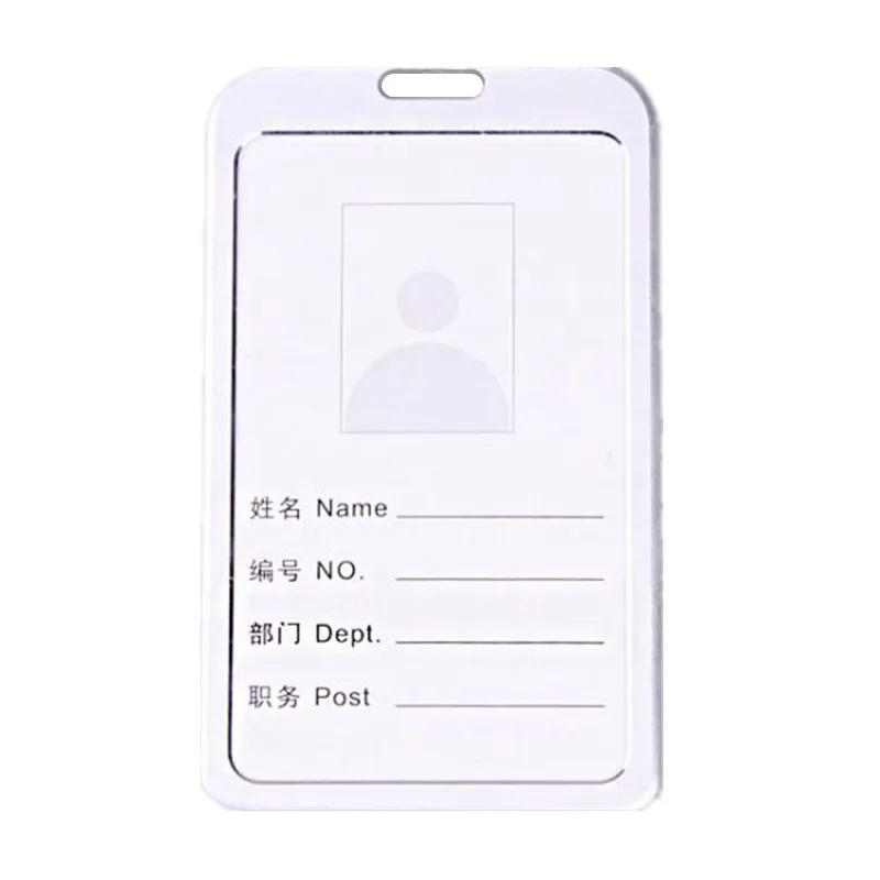 1pc Retractable Pull Badge Holders With Reel Clip Bus Credit Card Case Visit Door Identity Badge Cards Cover Credential Holder