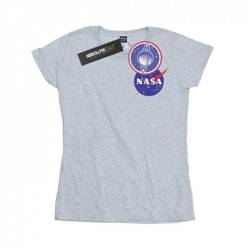 NASA Womens/Ladies Classic Insignia Chest Logo Cotton T-Shirt