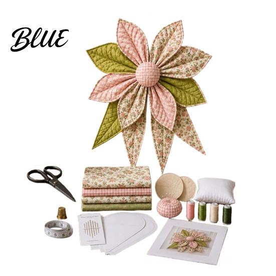 Kit de Couture pour la Fabrication d'Accessoires pour Cheveux Grand Nœud Patchwork Kit de Couture DIY Ensemble de Fournitures en Tissu Matériaux de Décoration faits à la Main Pack de Matériaux Décoratifs pour