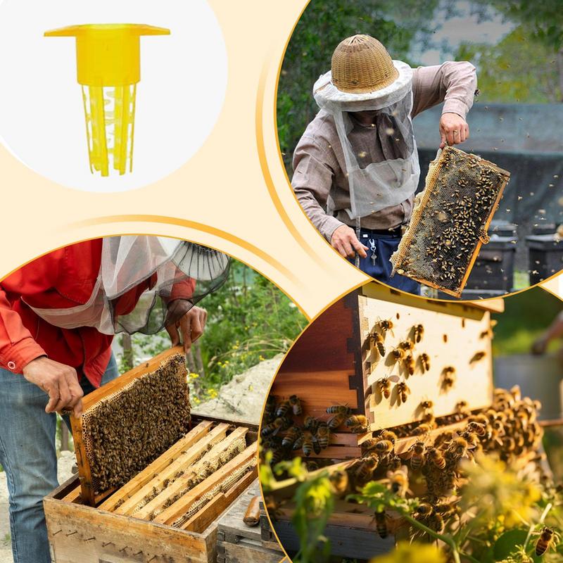 Beekeeping Queen Cage 100X Beekeeper Rearing Tools Professional Farm-raised Fly Breeding Cup Kit For Interior Cell Protector