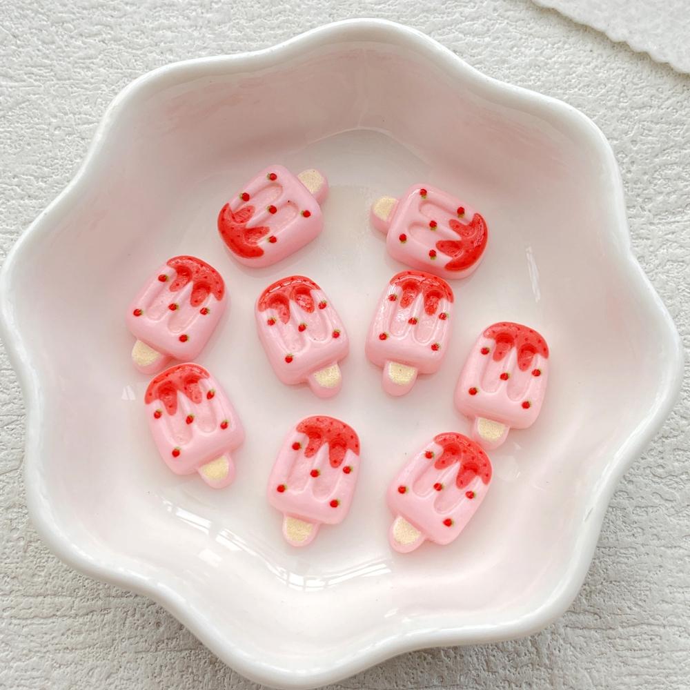 30pcs Mix Resin Colorful Mini Fruit Ice Cream Nail Art Flatback Stone Applique DIY Christmas Charms Scrapbook Decor Crafts