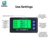 H56CH Hall Coulomb Meter Ammeter Voltmeter 9-100V 400A LED Voltage Current Tester Capacity Indicator Battery Monitor