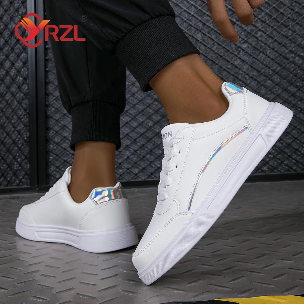 YRZL Bílé tenisky Dámská ležérní obuv Pohodlná bílá pánská obuv Lehká vycházková obuv pro páry Masculino Nadměrná velikost 36-45