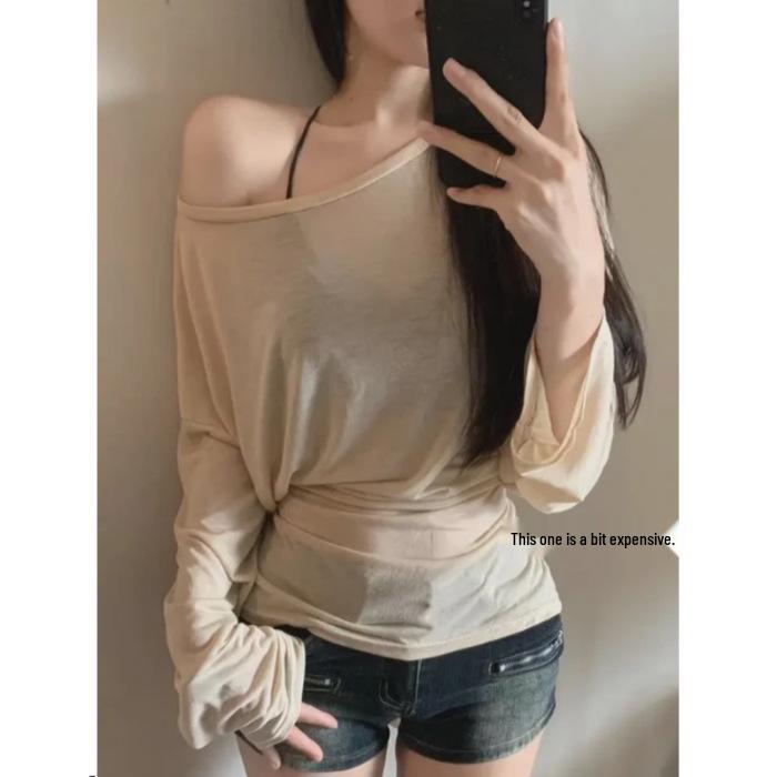 Trendy Women's Tie-up Loose Long Sleeve Sun Protection Shirt