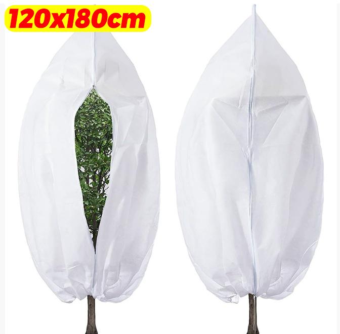 Non-woven Winter Plant Protection Bag with Zipper Drawstring Plant Covers Fruit Tree Anti-Frost Bird Insect Prevention Bag